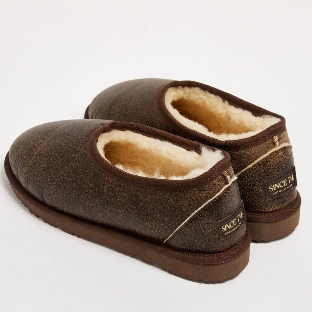 Bomber Halfie Uggs Since 74 - UGG Brown Sheepskin Slippers eu 39
